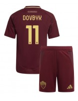 AS Roma Artem Dovbyk #11 Kotipaita Lasten 2024-25 Lyhythihainen (+ shortsit)